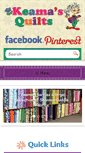 Mobile Screenshot of keamasquilts.com