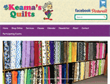 Tablet Screenshot of keamasquilts.com
